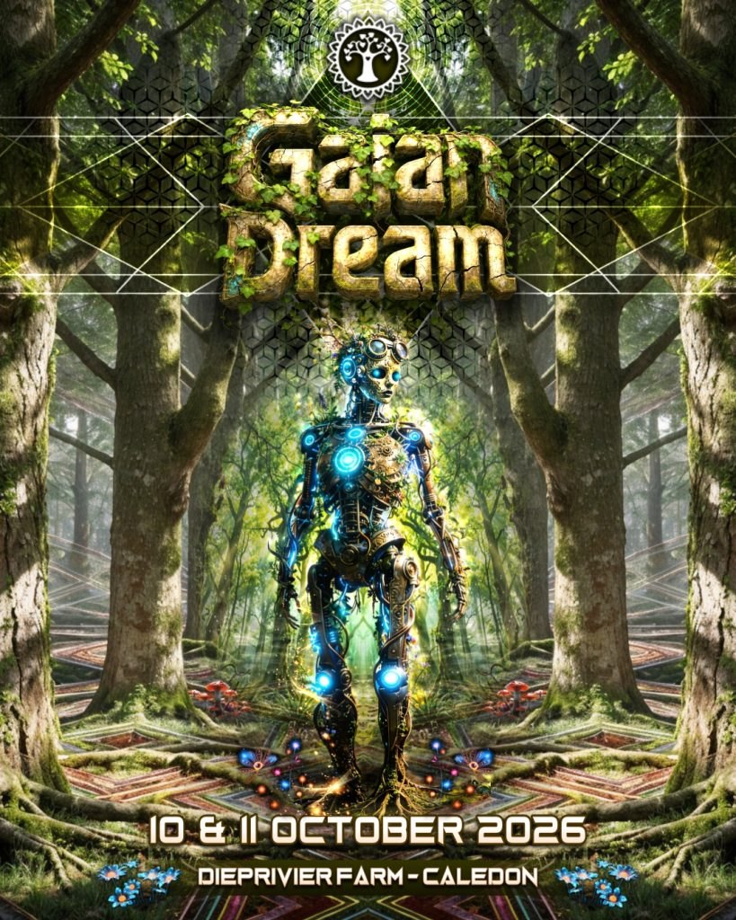 Gaian Dream festival flyer - 10 and 11 October 2026, Dieprivier Farm, Caledon
